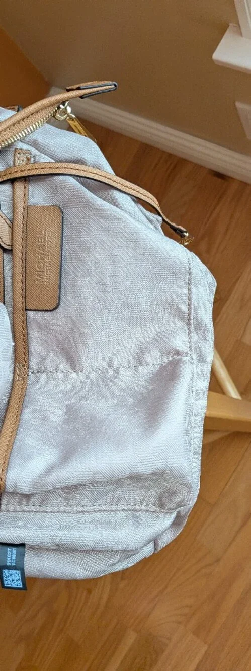 Michael Kors Tan Bridgette Synthetic Leather Top-Handle Satchel